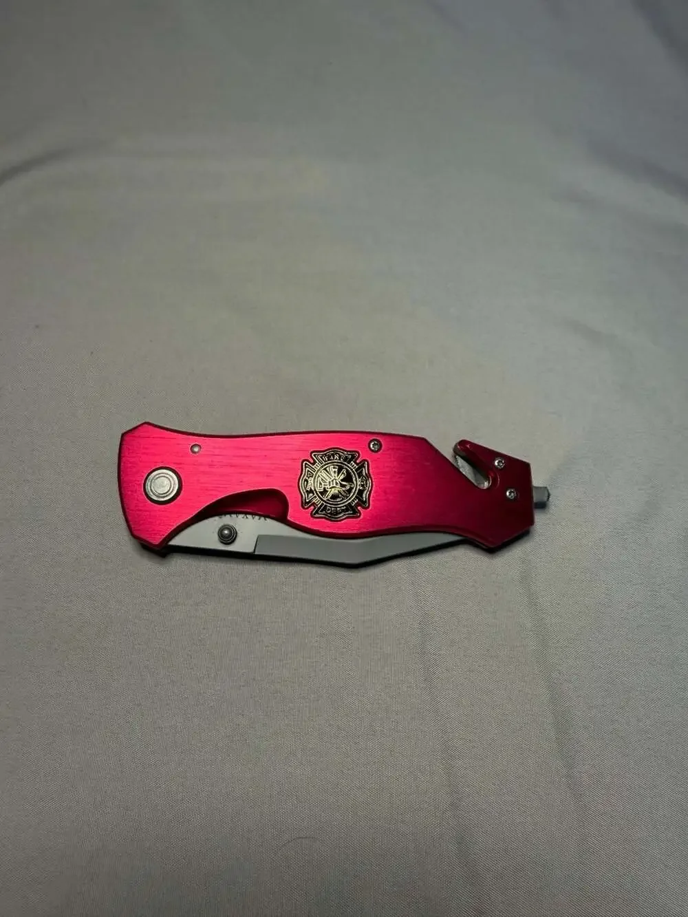 Maxam Fire and Rescue Knife Set with Tin Box